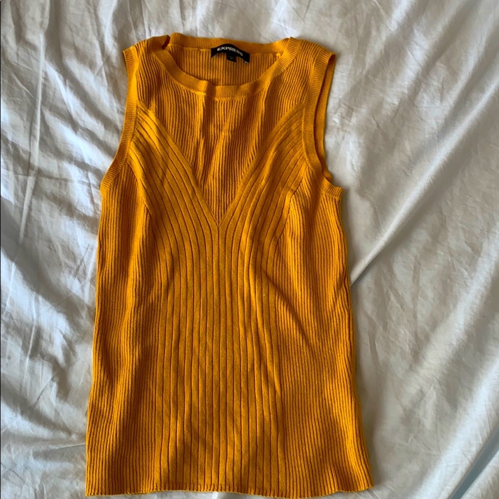 Mustard Knit Tank